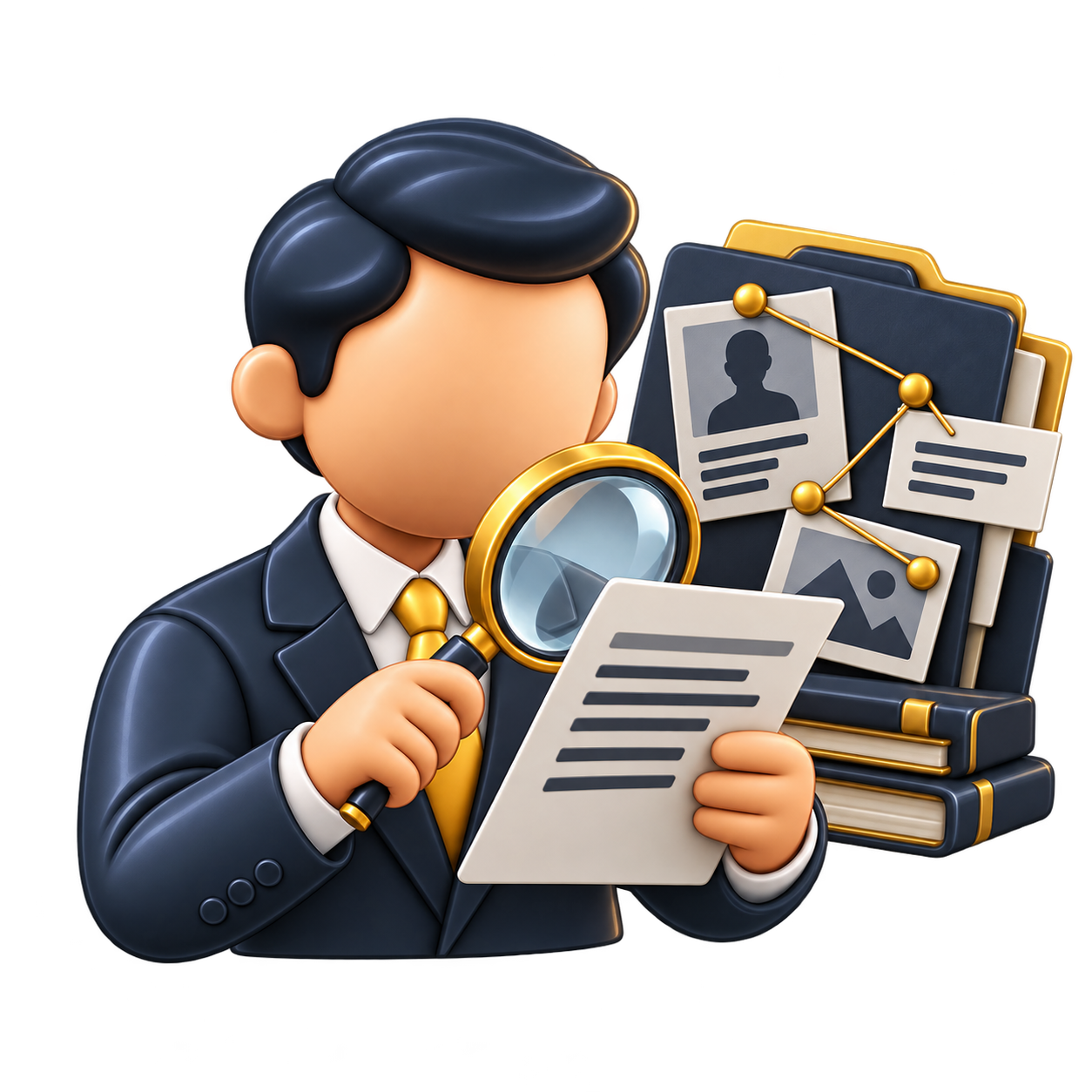 3D Investigator Inspecting Evidence (1)