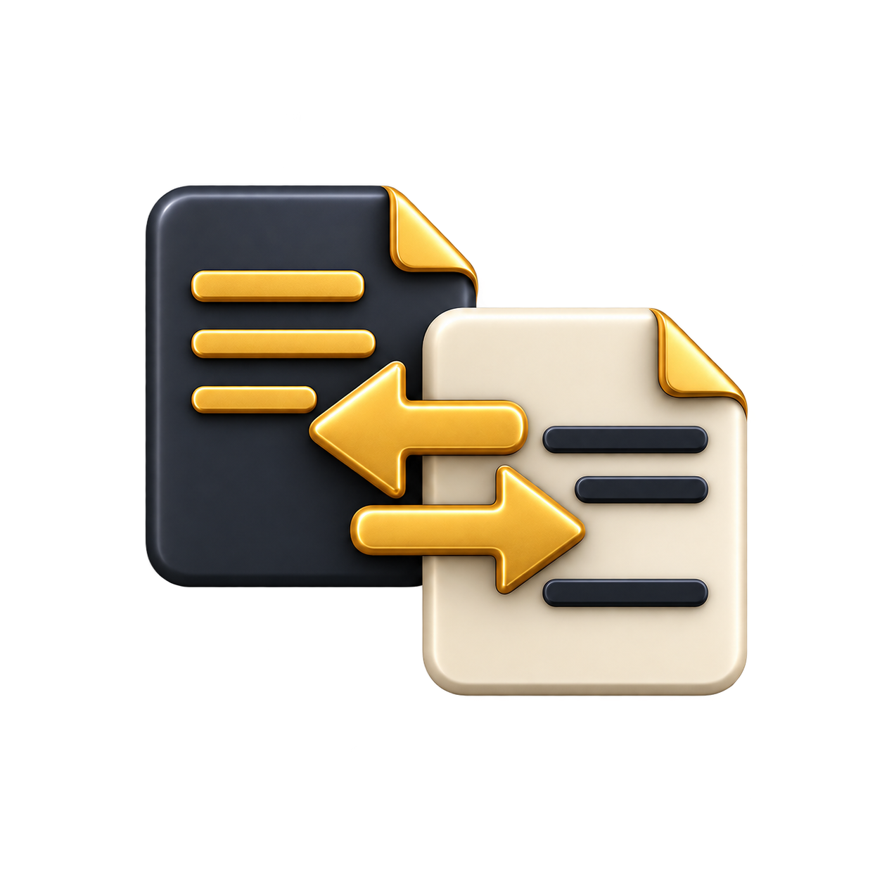 Glossy Document Sync Arrows